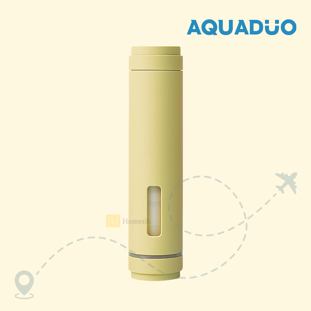 牛油色 旅行用雙層過濾花灑棒 (連除雜質及維他命濾芯) TRA-BT