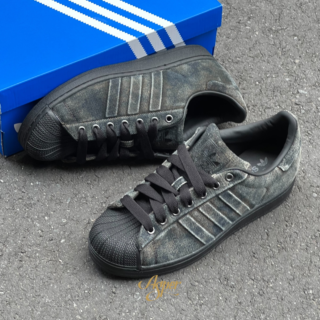 【官網限定】ADIDAS SUPERSTAR II PREM 牛仔布 貝殼鞋 男鞋 JQ3240 IV