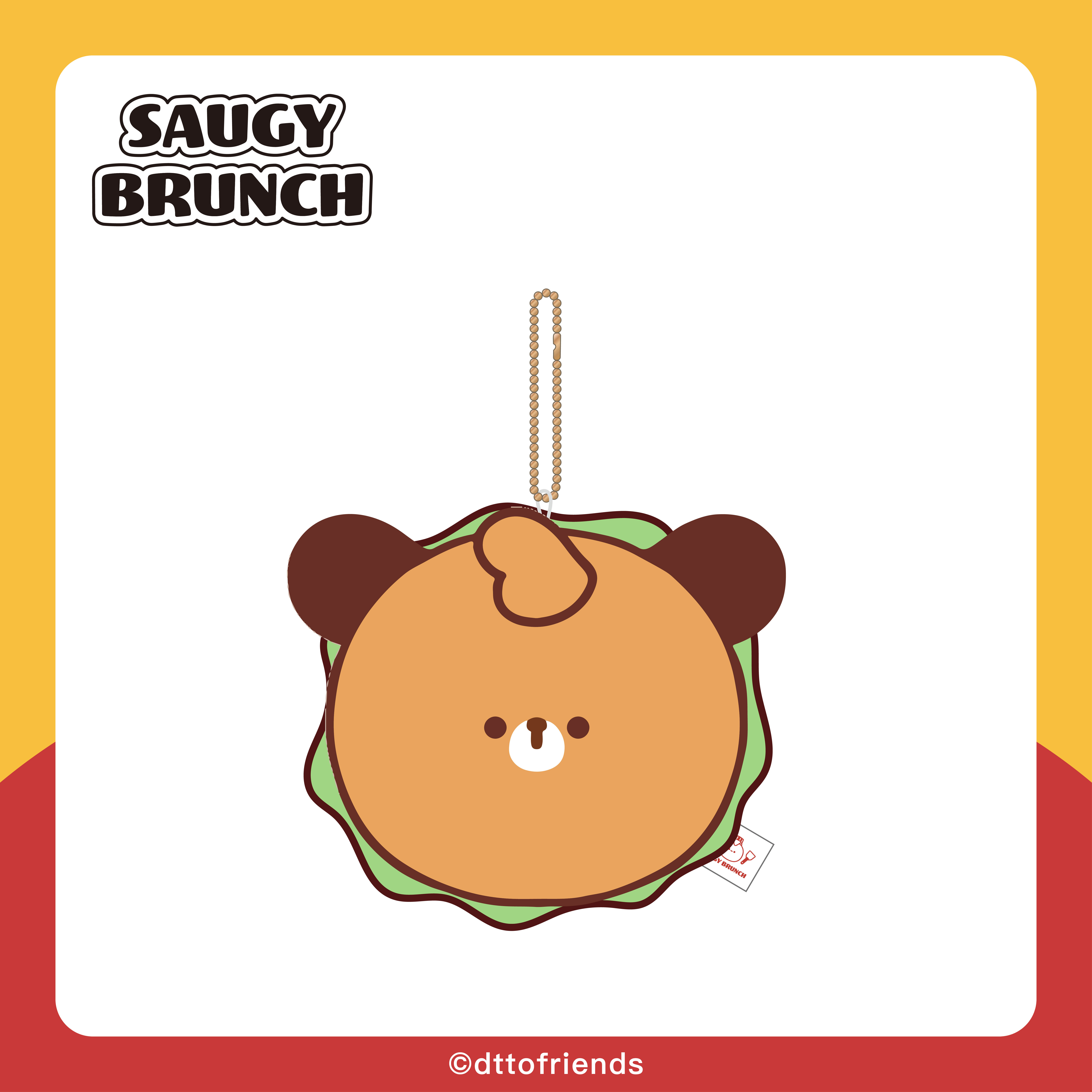 dtto friends-saugy brunch系列-4號餐吊飾-Dinu漢堡包