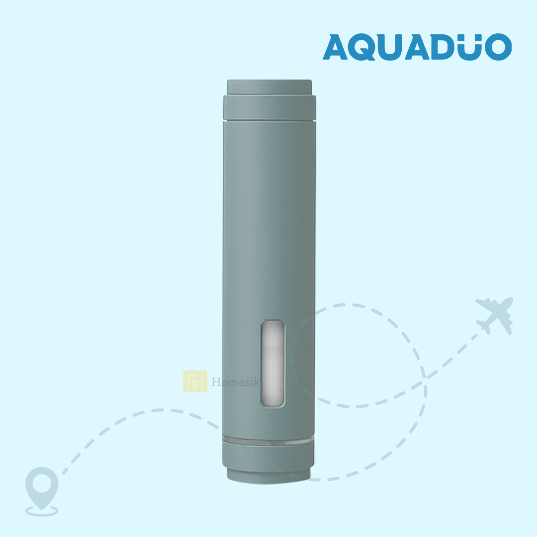 夏威夷藍 旅行用雙層過濾花灑棒 (連除雜質及維他命濾芯) TRA-HAB