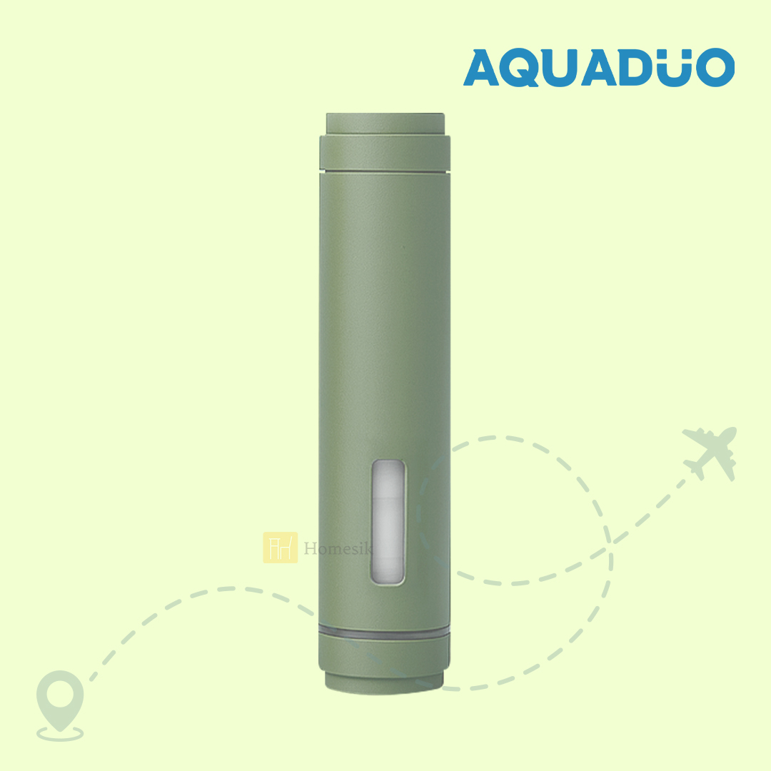 橄欖綠 旅行用雙層過濾花灑棒 (連除雜質及維他命濾芯) TRA-OLIVE