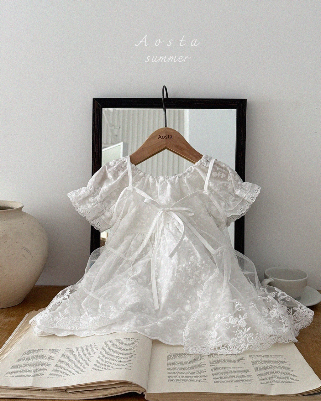 韓國🇰🇷Aosta 細肩帶綁帶長版罩衫(Freesize)