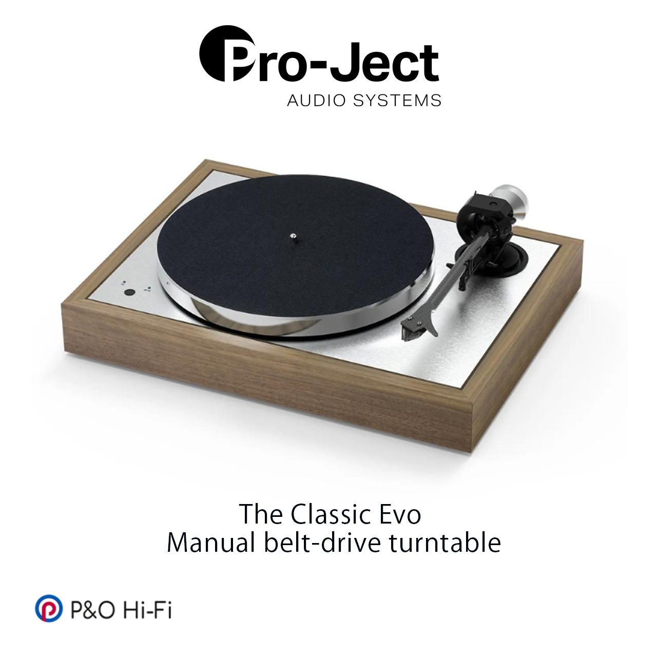 Pro-Ject Classic Evo 黑膠唱盤 (胡桃木色)