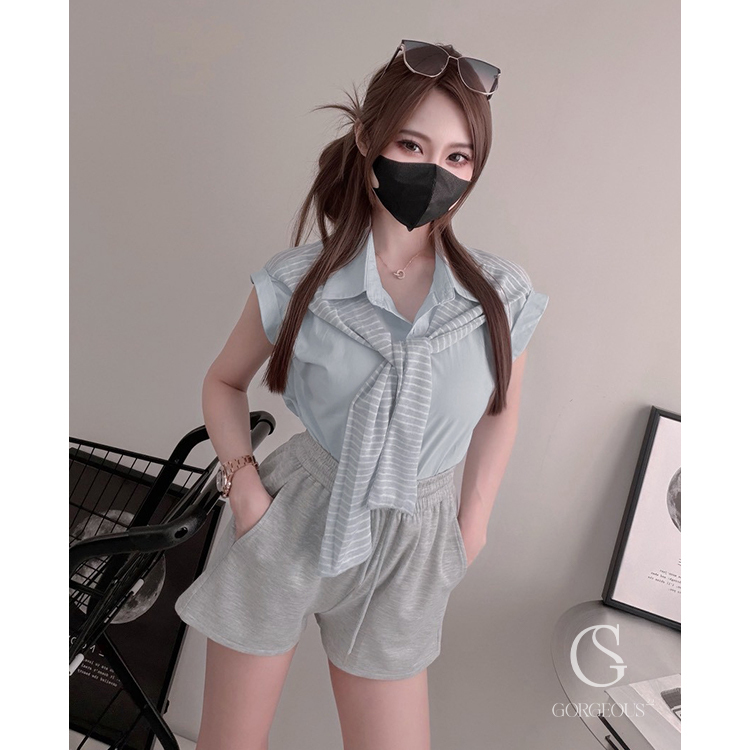 G2021 「Summer chill 披肩假兩件襯衫」