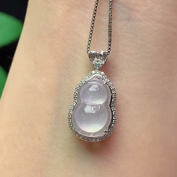 翡翠冰種葫蘆,天然翡翠A玉, 緬甸玉, Jade, Jadeite