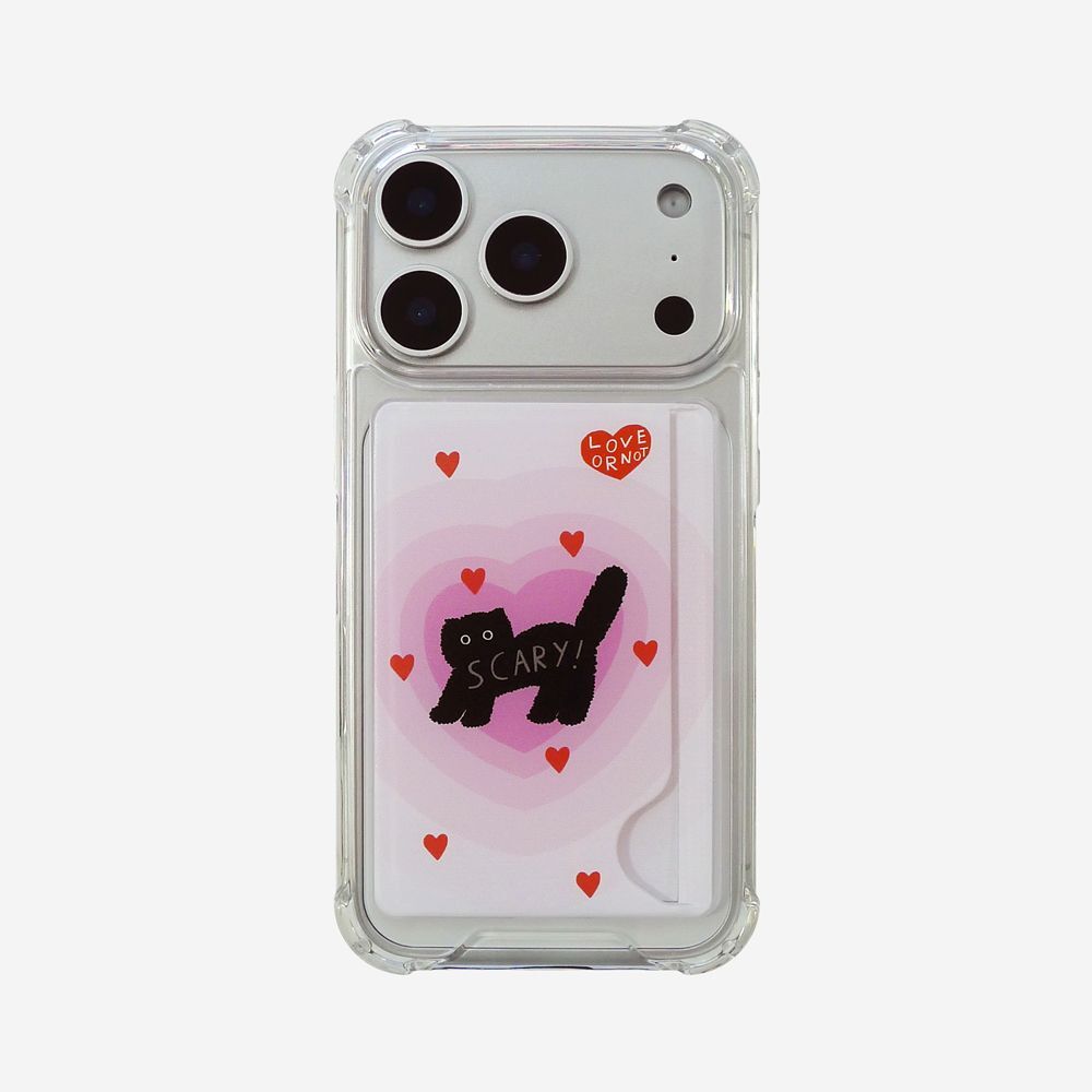 LOVE OR NOT Lovely Scary Cat 卡夾手機殼 KSCCTJHPHC