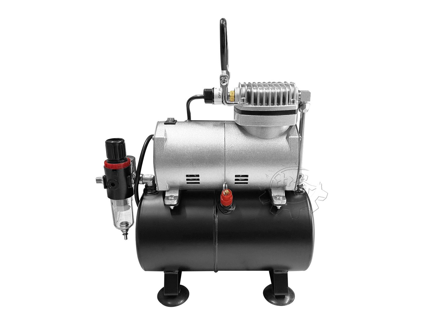 ＊中崙五金【附發票】1/6HP 專業美術空壓機 AS186 無油式靜音 附原廠180cm空壓管+3L儲氣筒+調壓濾水裝置