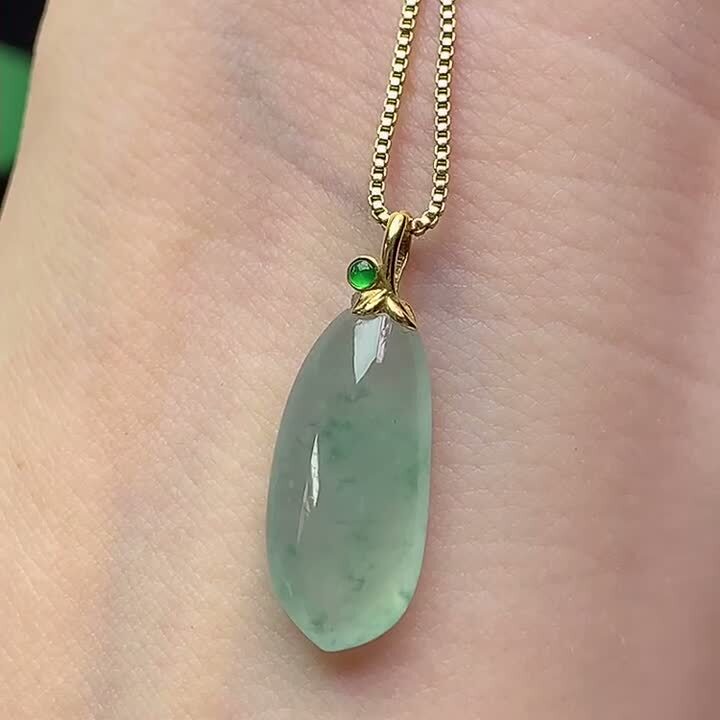 翡翠冰種晴底福瓜,天然翡翠A玉, 緬甸玉, Jade, Jadeite