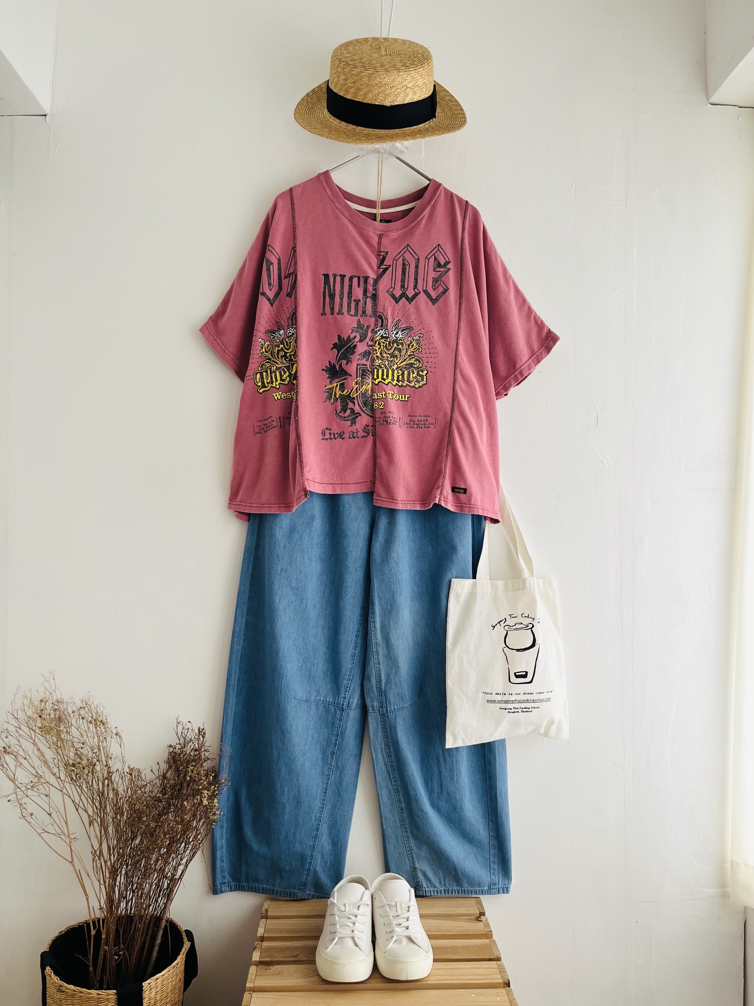 CUBE SUGAR粉紅色洗水布top