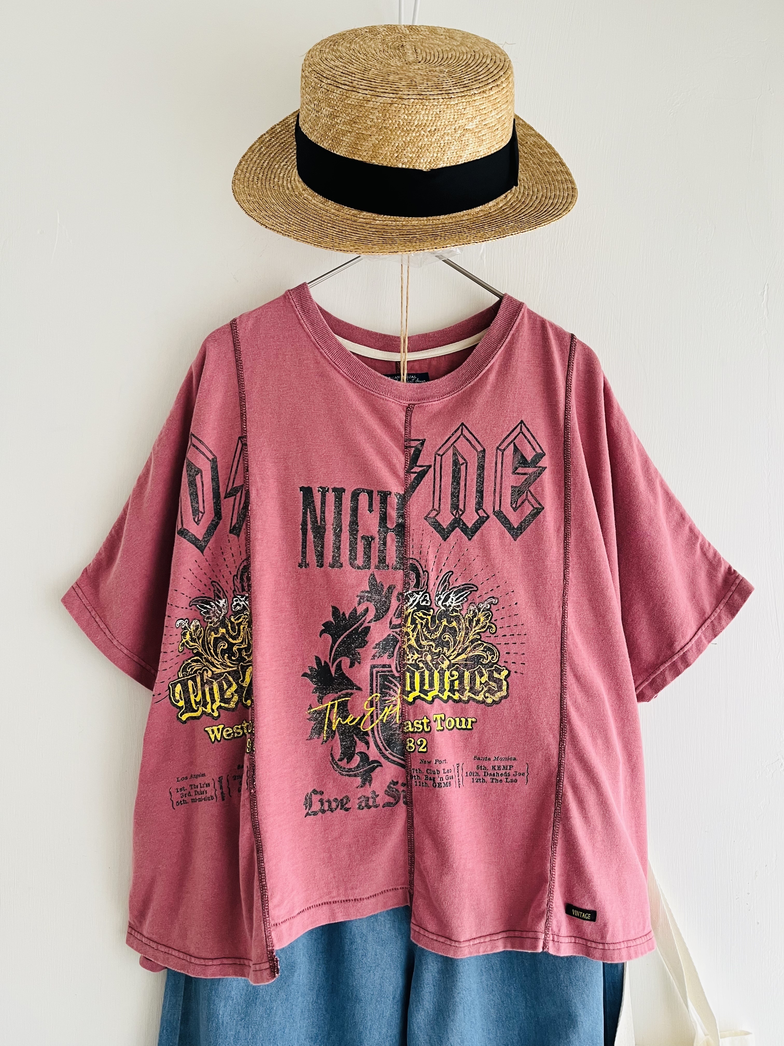 CUBE SUGAR粉紅色洗水布top