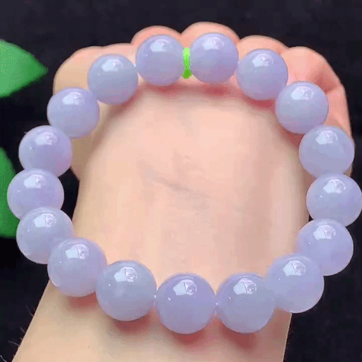 410330 翡翠紫羅蘭手串 (11.7mm直徑)