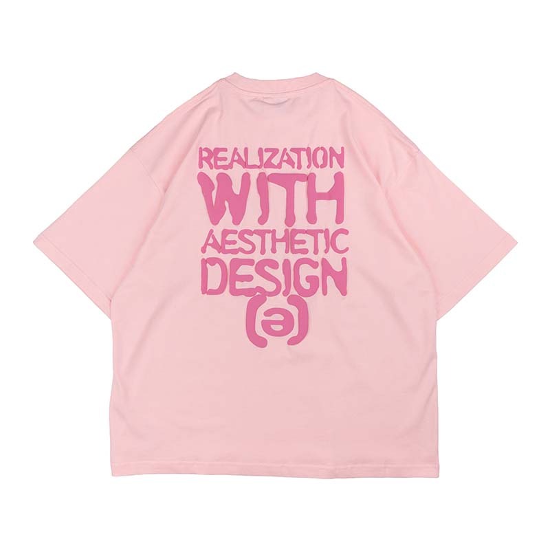 idealism Puff Tee 發泡字體 短袖 粉紅色 ID-05 [台灣現貨]