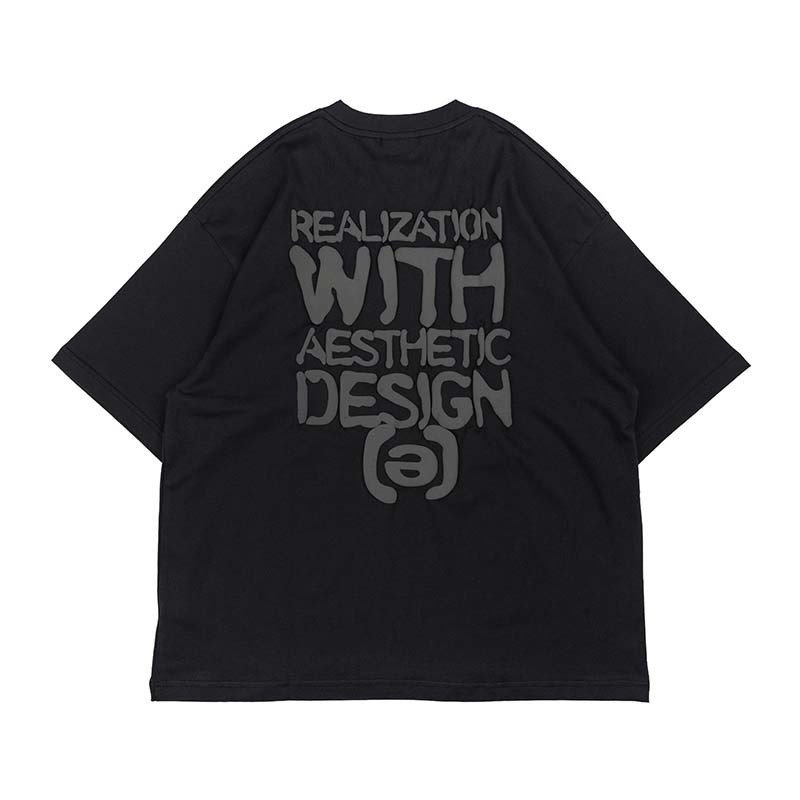 idealism Puff Tee 發泡字體 短袖 黑色 ID-06 [台灣現貨]