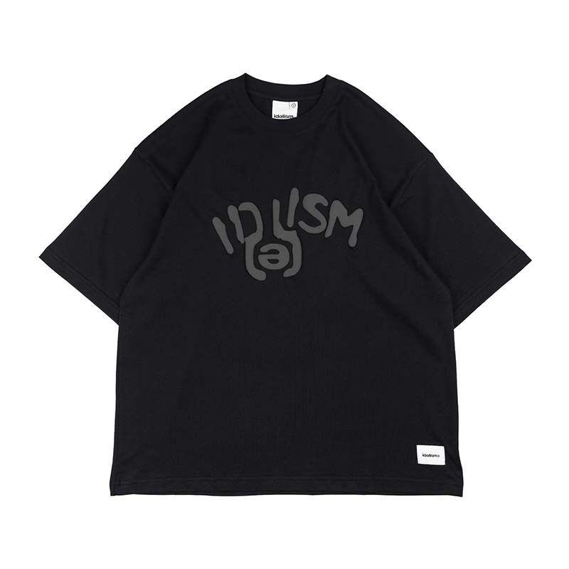 idealism Puff Tee 發泡字體 短袖 黑色 ID-06 [台灣現貨]