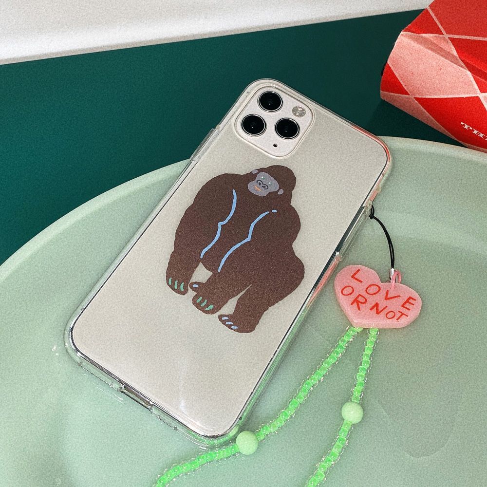 LOVE OR NOT Gorilla 透明果凍手機殼 GLCJHPHC