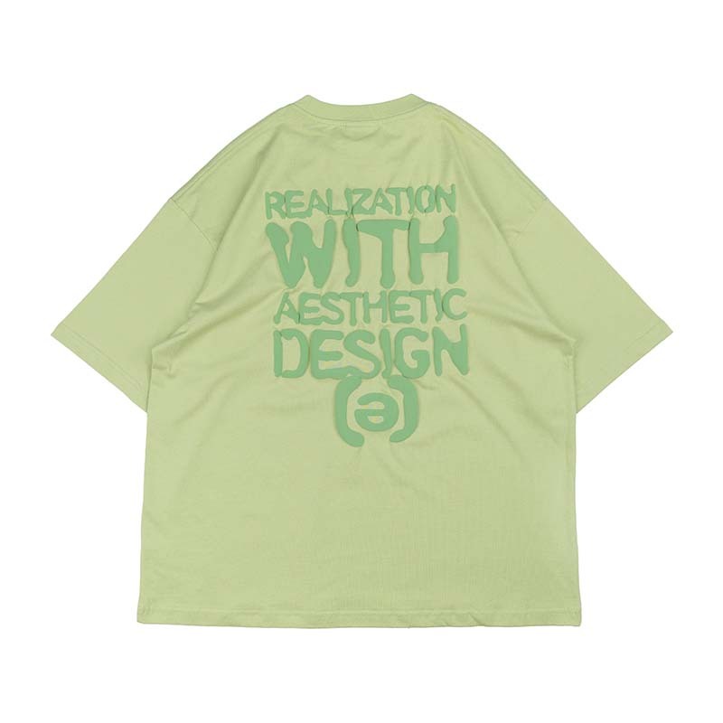 idealism Puff Tee 發泡字體 短袖 綠色 ID-07 [台灣現貨]