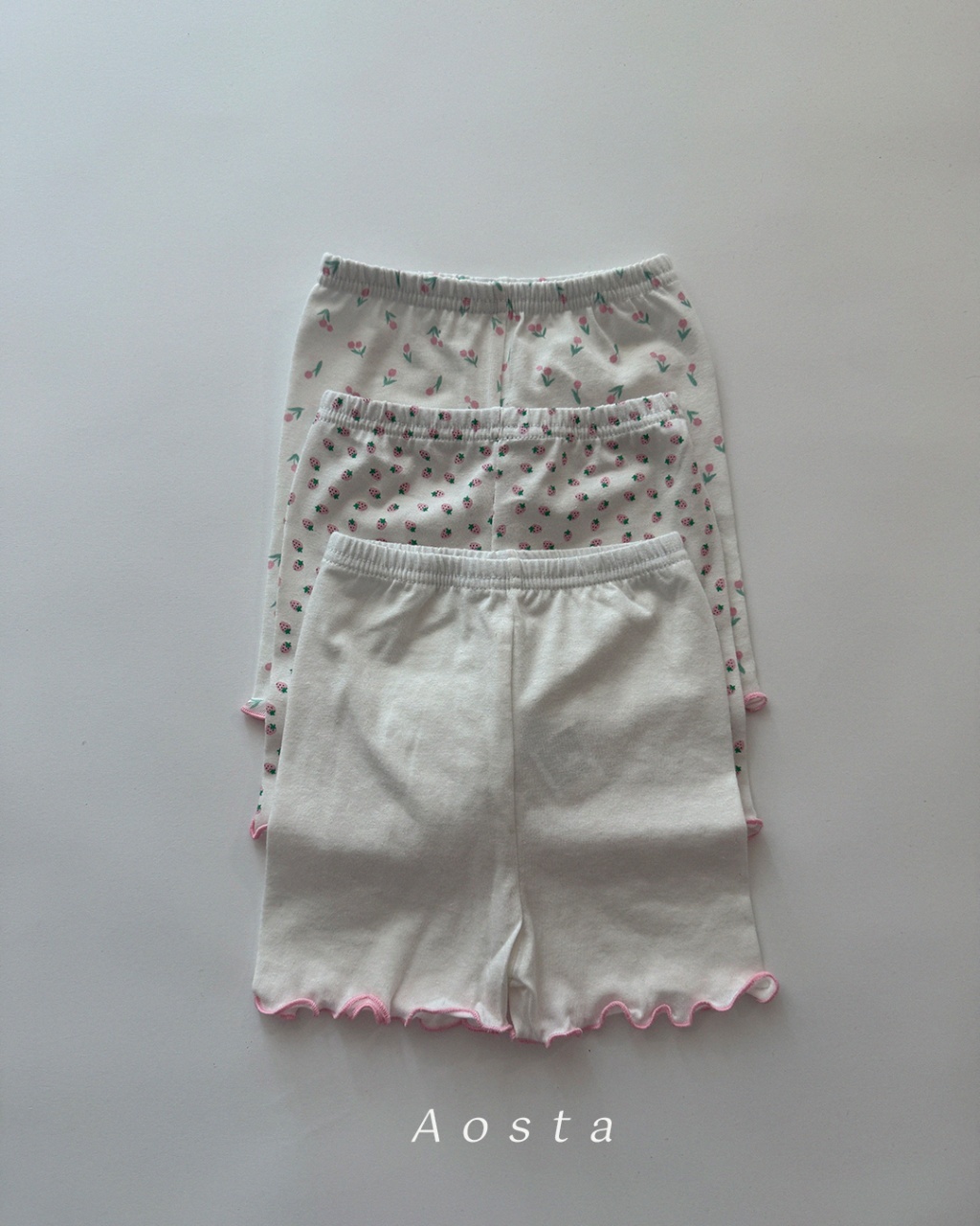 韓國🇰🇷Aosta 波浪邊五分褲(S-XXL)