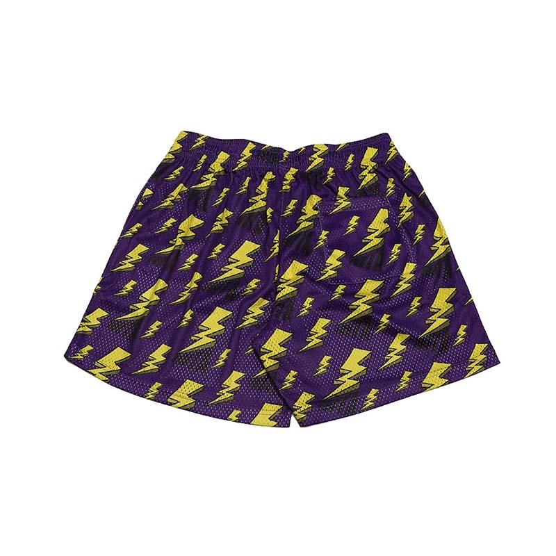 MTA Full Thunder Mesh Short 滿版閃電 網布 短褲 紫色 MTA-08 [台灣現貨]