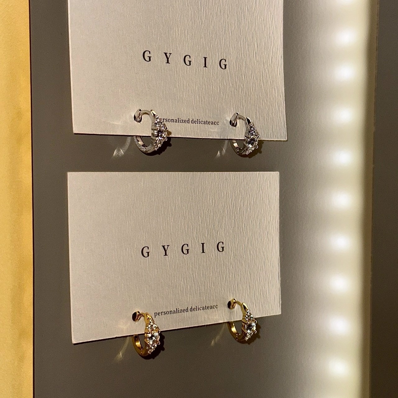 Gy”Lab-grown diamond排鑽30分高奢華培育鑽”0.3ct獨家定製耳釦釘