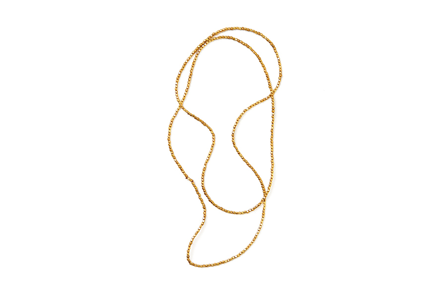 fog linen work - 串珠項鍊L 黃銅