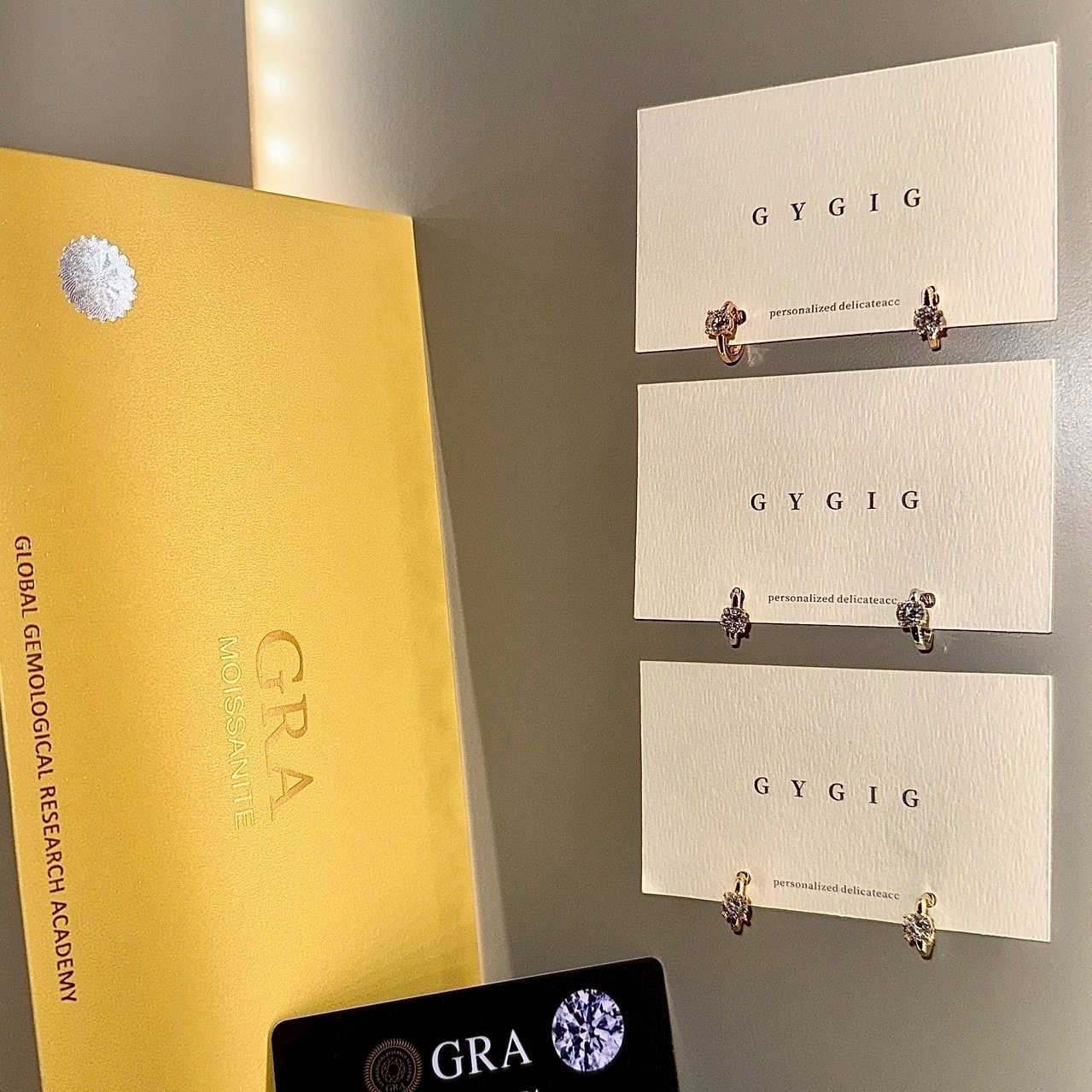 Gy”Lab-grown diamond 單鑽50分高奢華培育鑽”0.5ct獨家定製耳釦釘