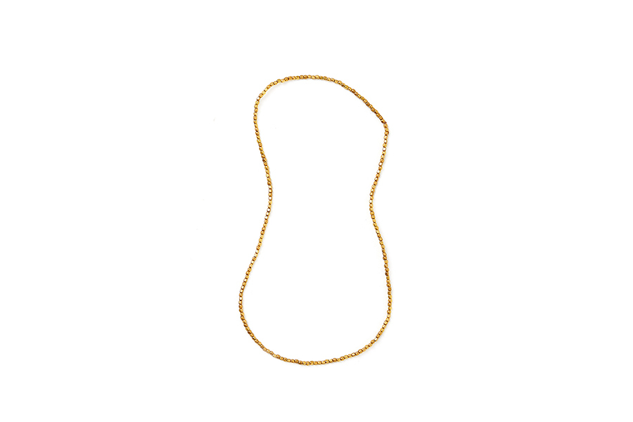 fog linen work - 串珠黃銅項鍊/S