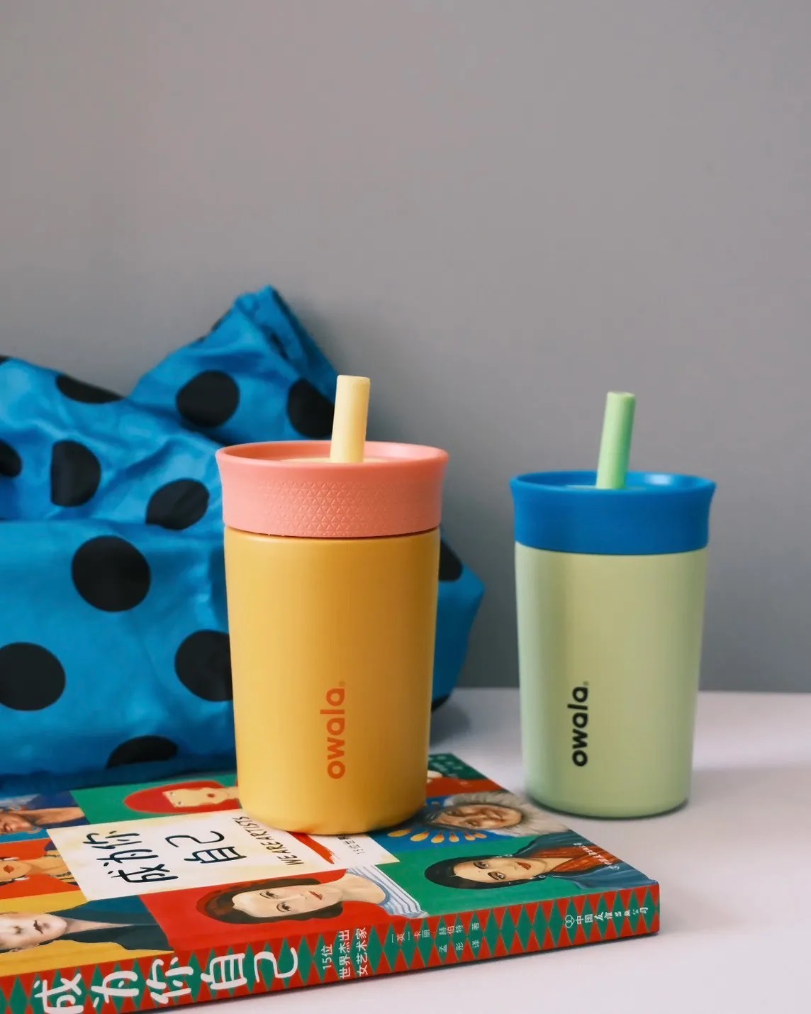 OWALA KIDS' TUMBLER 不繡鋼 兒童 吸管杯 保溫杯 12OZ 355ML 七色