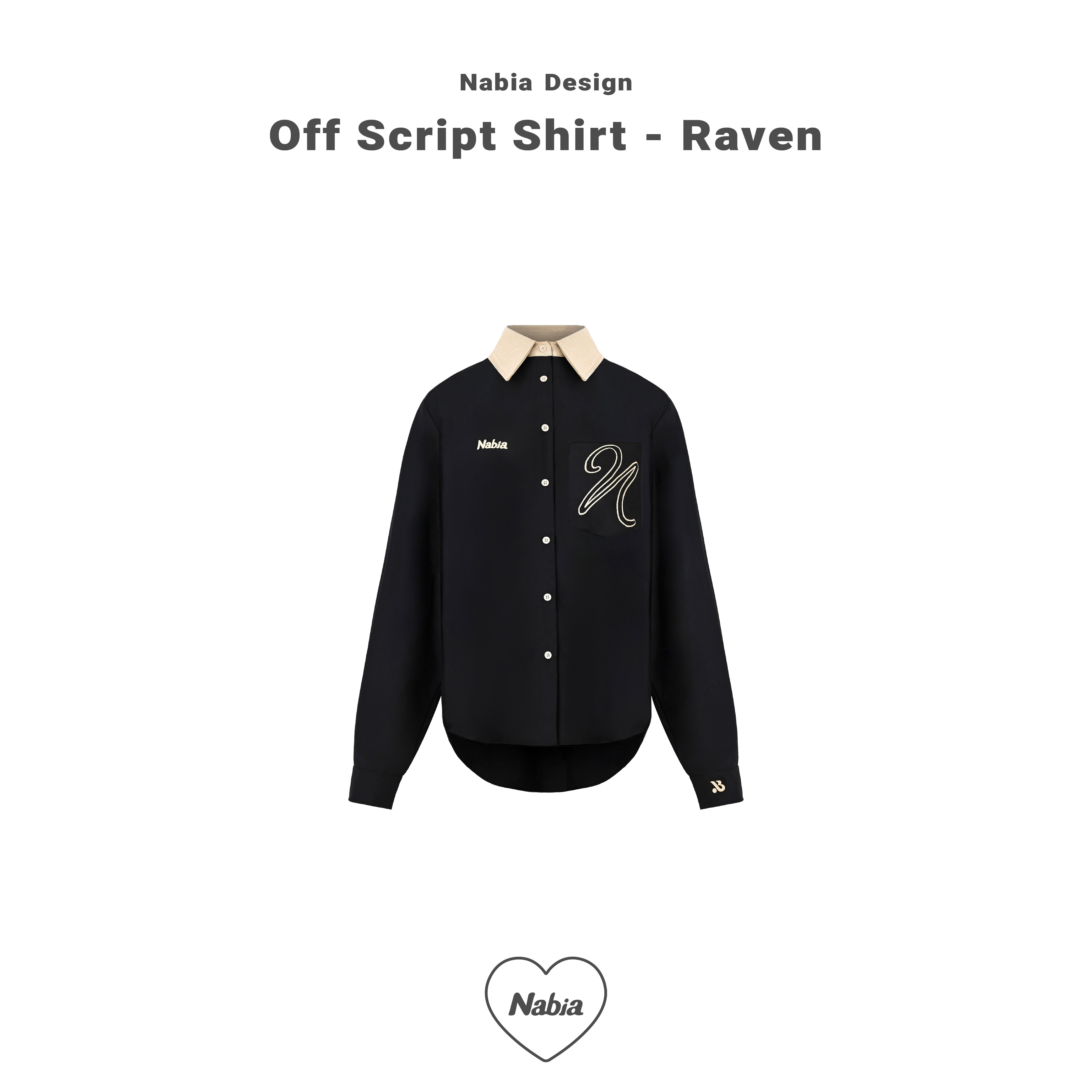 鬆弛感落肩外罩衫 - 午夜黑