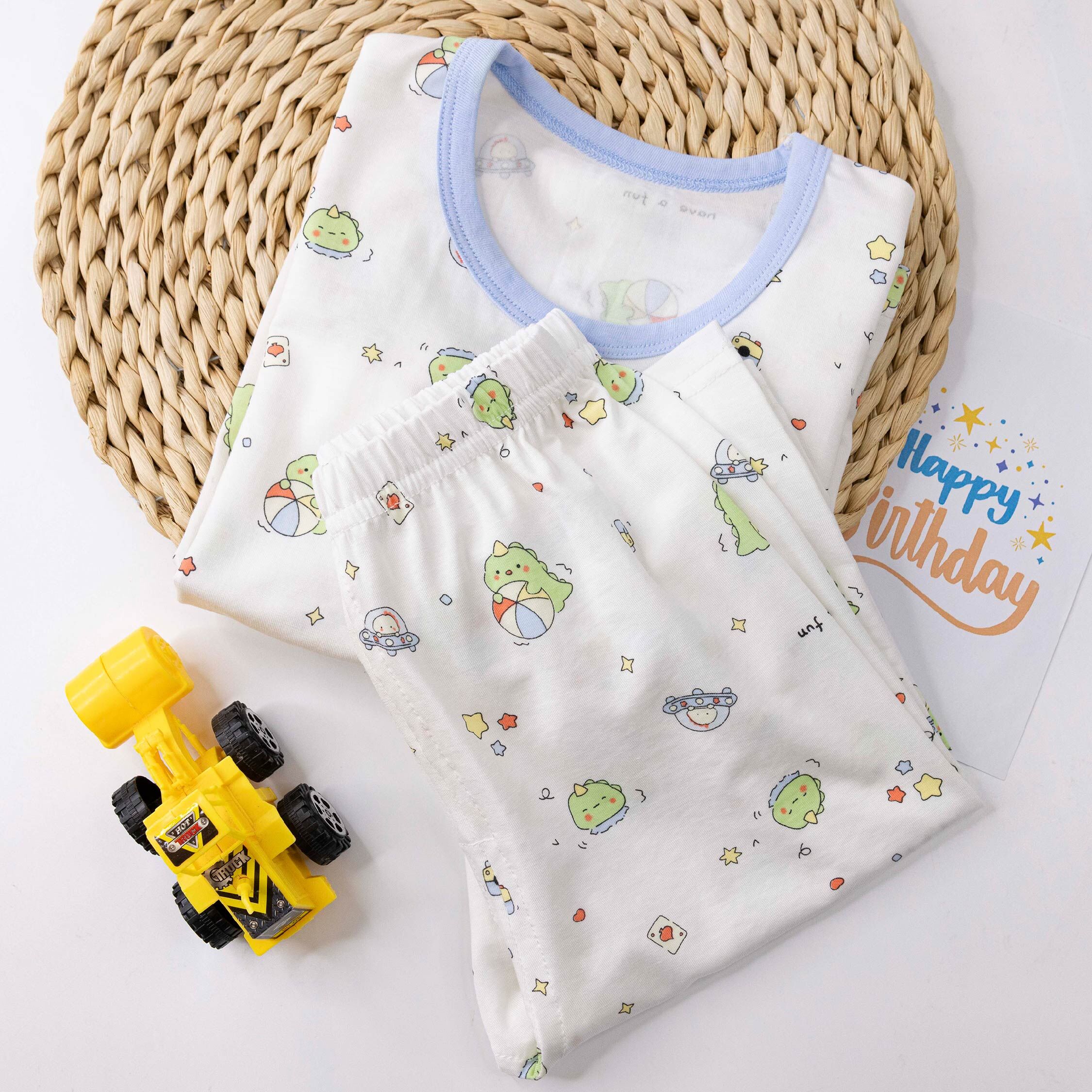 童趣幽浮小恐龍睡衣套裝 (JL6013)