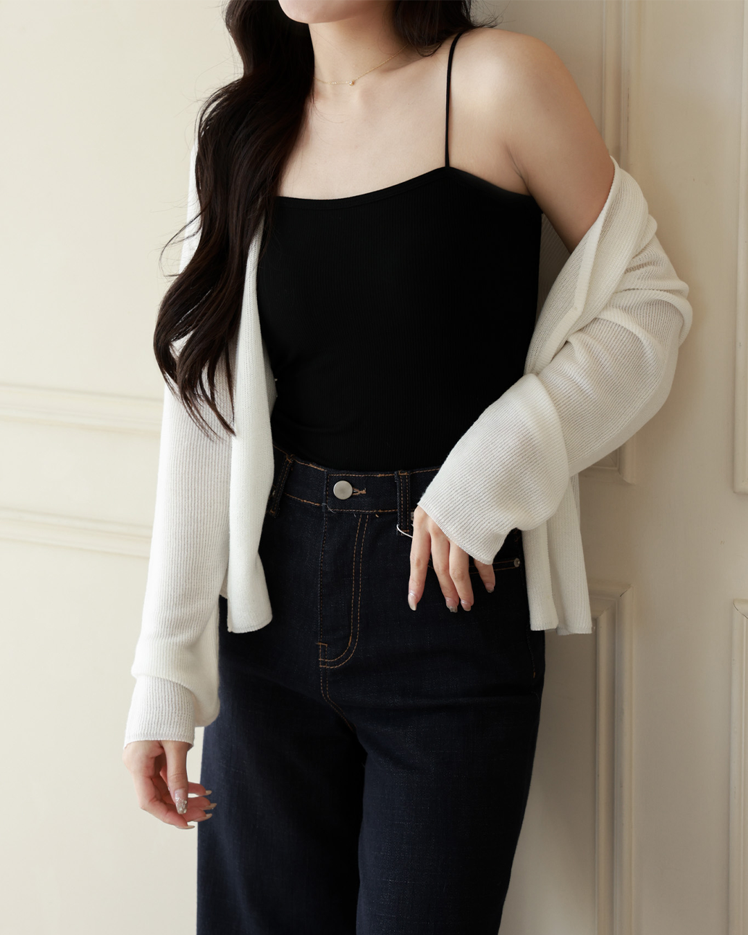 夏日冰絲輕柔感針織小罩衫 ( 3 colors)