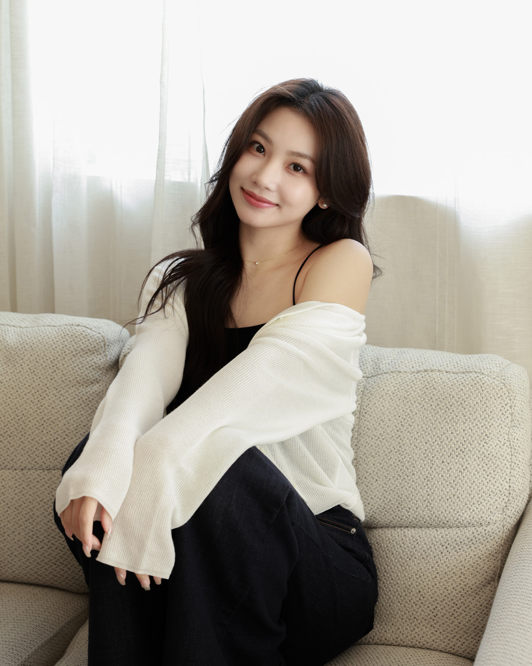 夏日冰絲輕柔感針織小罩衫 ( 3 colors)