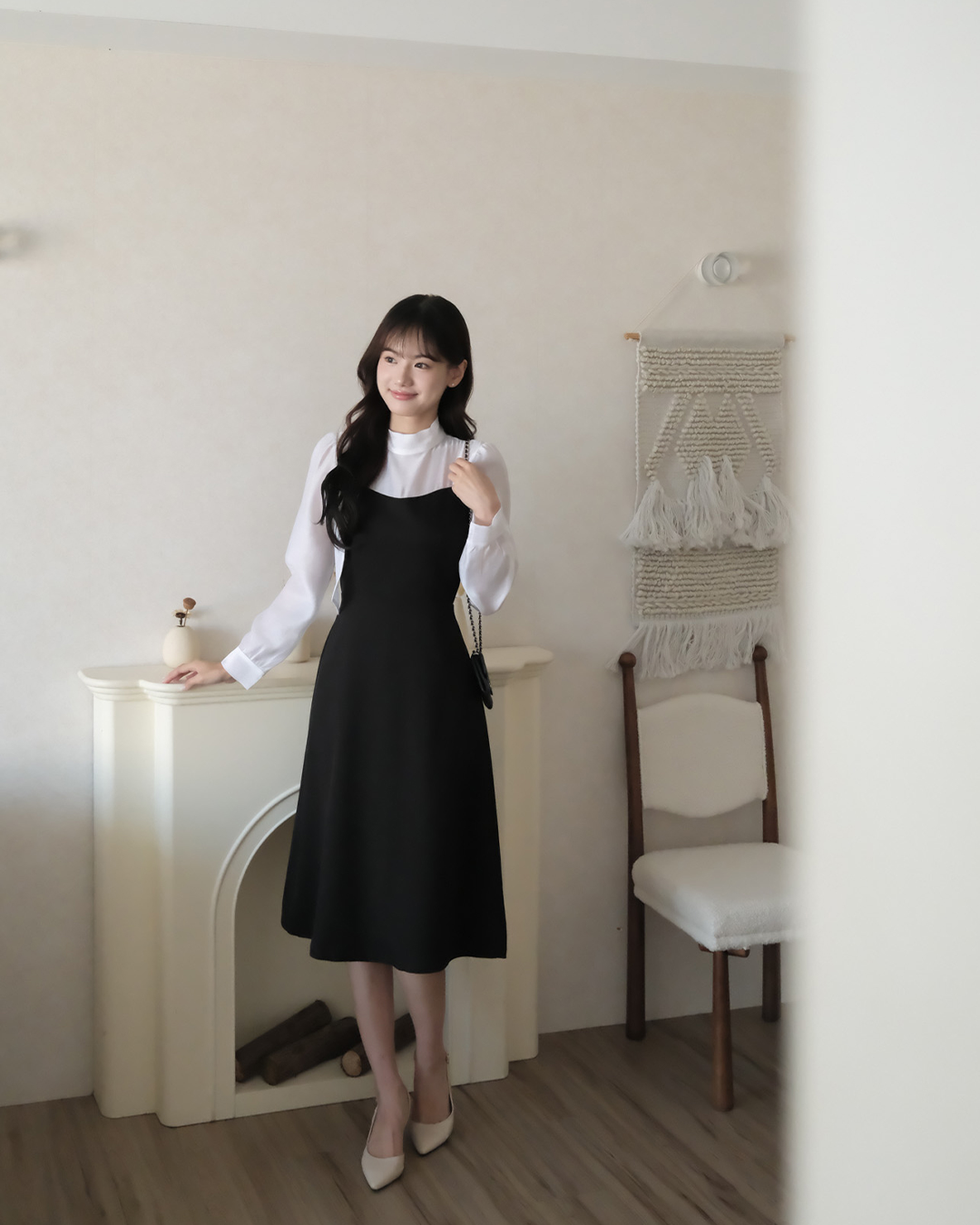 Amelia氣質女主雪紡長洋 ( 2 colors )