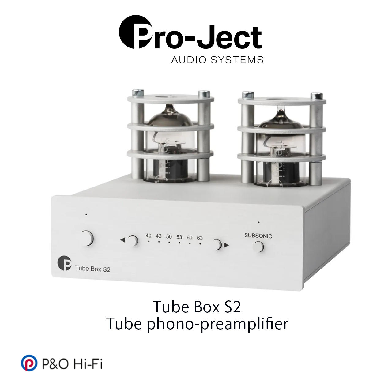 Pro-Ject Tube Box S2 真空管 Phono 前級擴音機 (銀色)