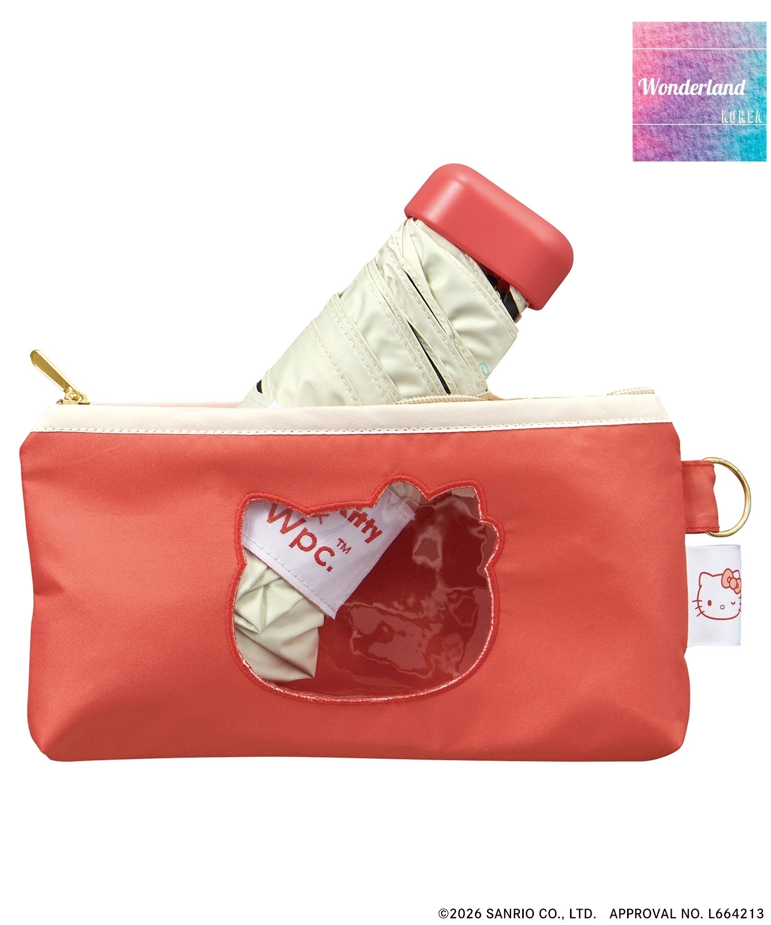 W10 W042210 Hello Kittyx 愛心摺疊傘（240g）