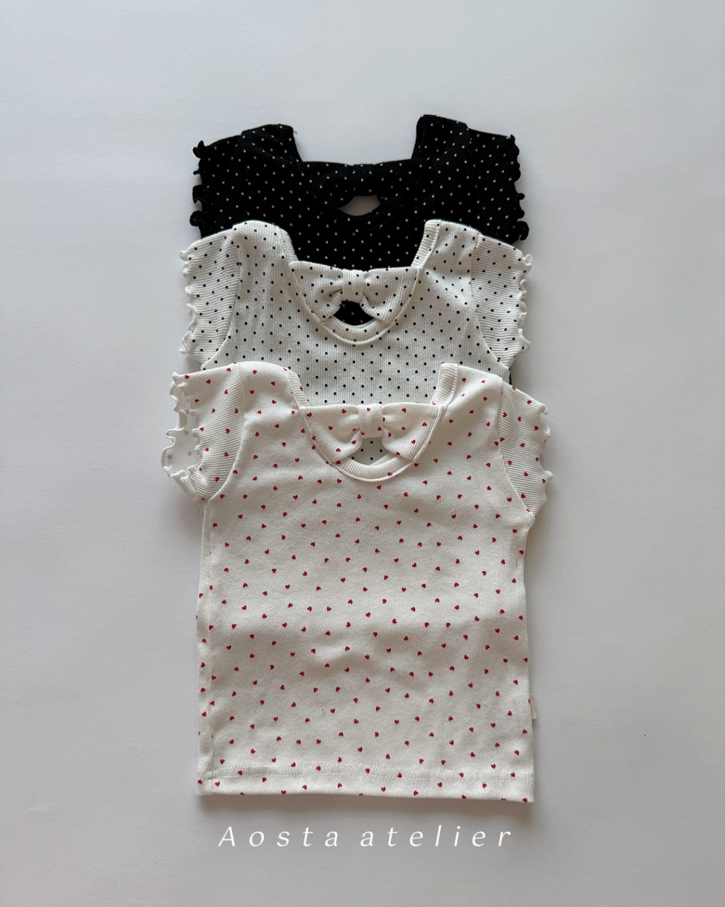 韓國🇰🇷Aosta 蝴蝶結波浪袖上衣(S-XXL)