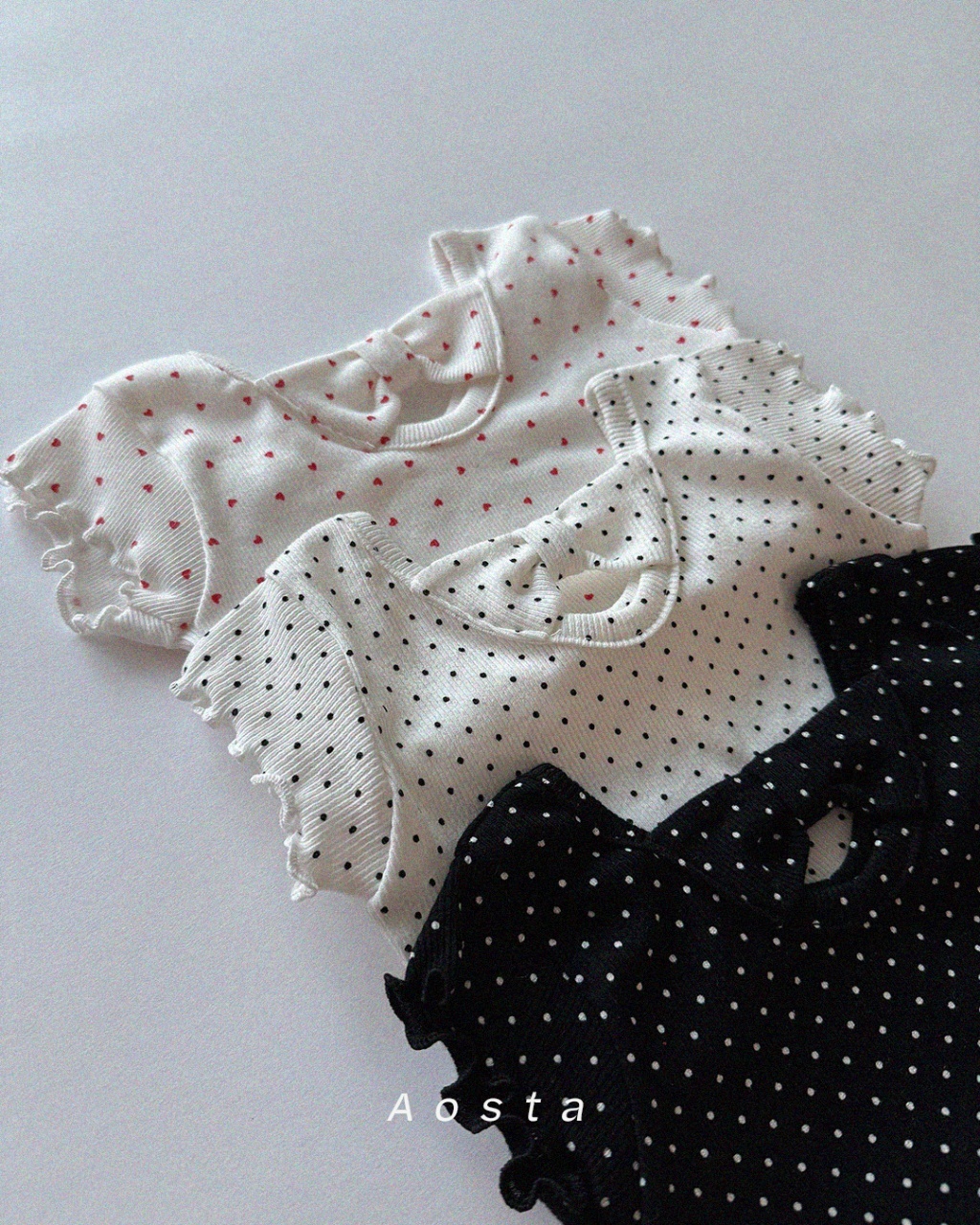 韓國🇰🇷Aosta 蝴蝶結波浪袖上衣(S-XXL)