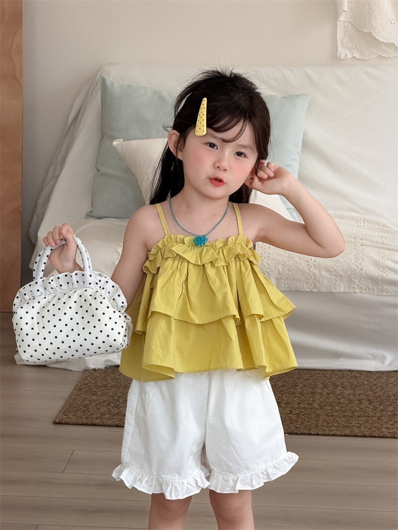 ✴︎女童✴︎可愛蛋糕造型係肩帶背心  ꕀꕀꕀ