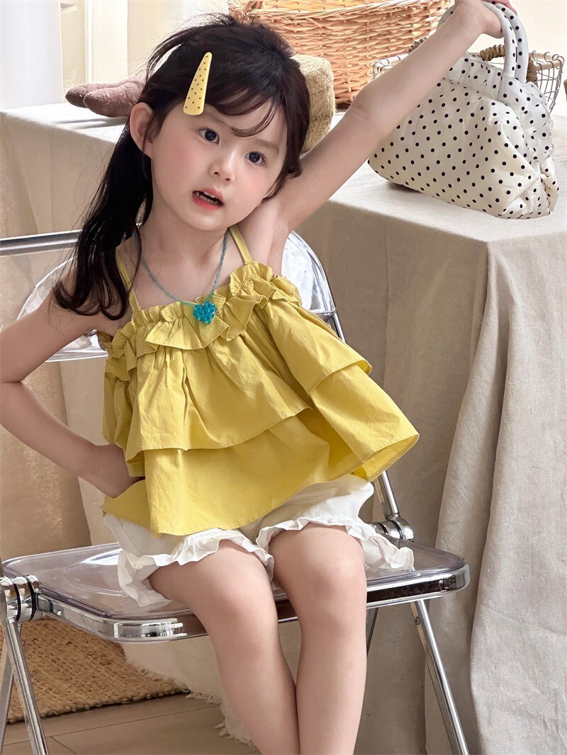 ✴︎女童✴︎可愛蛋糕造型係肩帶背心  ꕀꕀꕀ