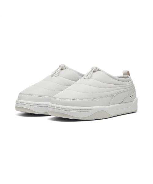 PUMA 休閒鞋 PARK LIFESTYLE 白灰 保暖 懶人鞋 女 39766103