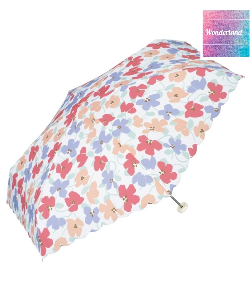W24 W042224北歐風花卉摺傘-粉紅（220g）附送雨傘套