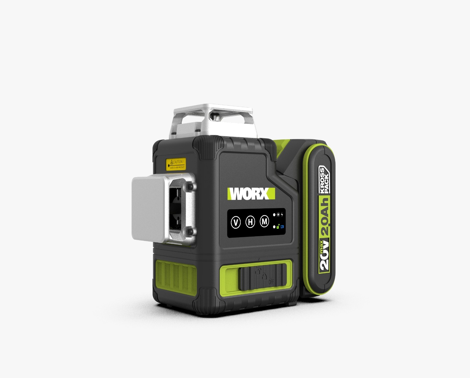 WORX WU005 20V 12線綠光貼墻平水儀