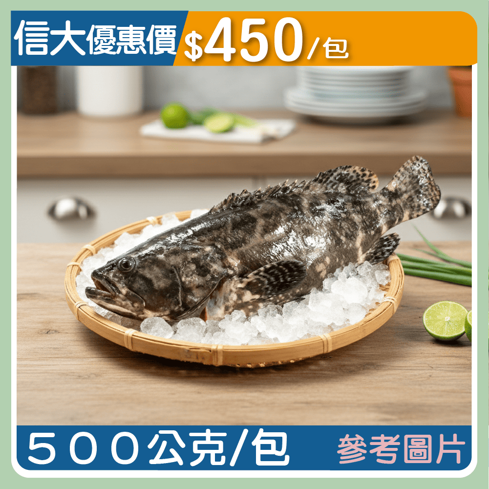 【上億嚴選】台灣龍虎斑魚500g/包