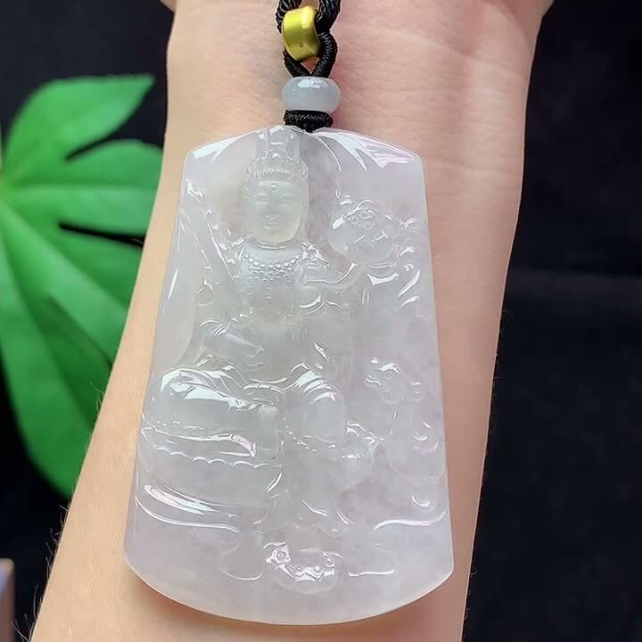 翡翠冰種虛空藏菩薩,天然翡翠A玉, 緬甸玉, Jade, Jadeite