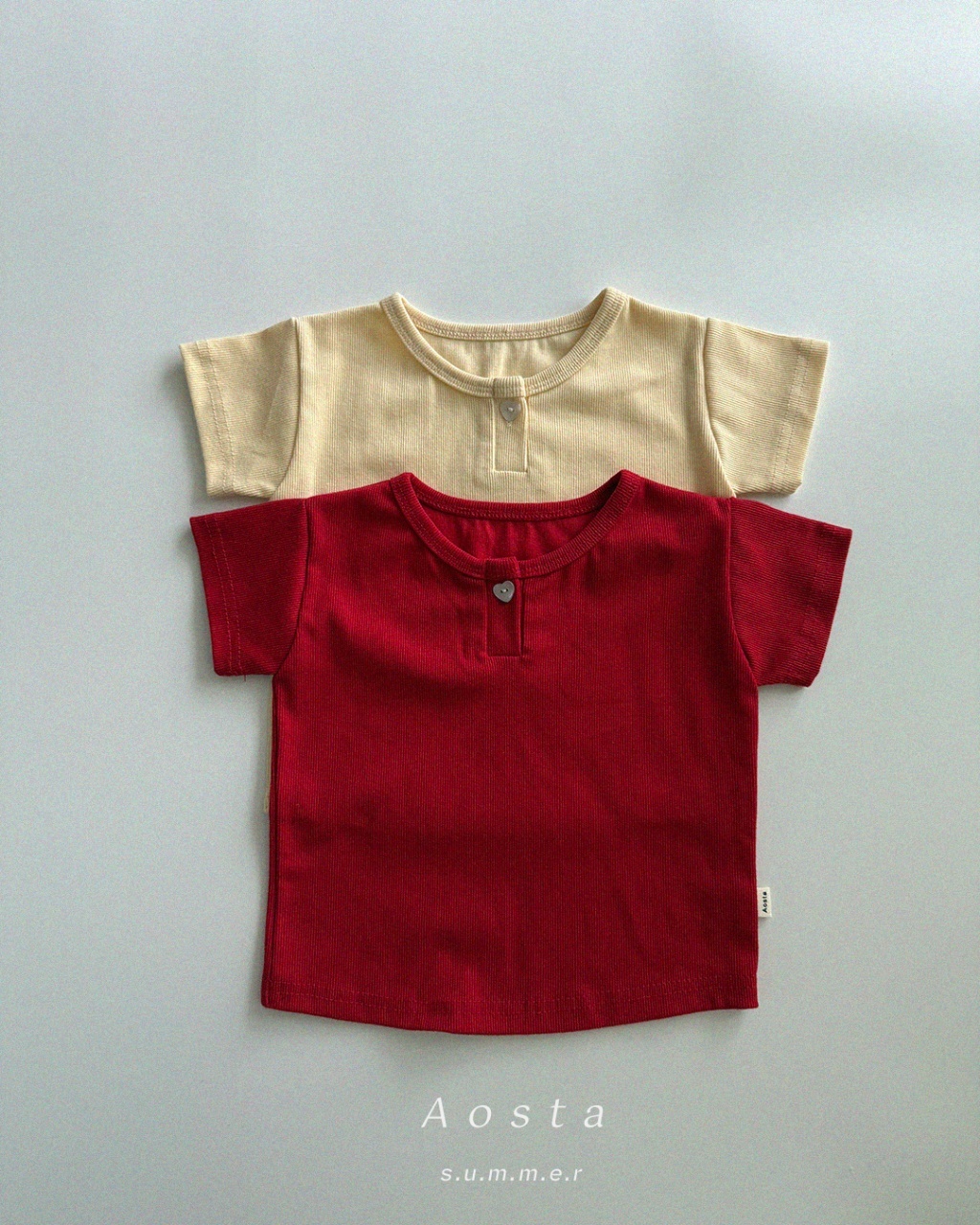 韓國🇰🇷Aosta 愛心扣純色上衣(S-XXL)