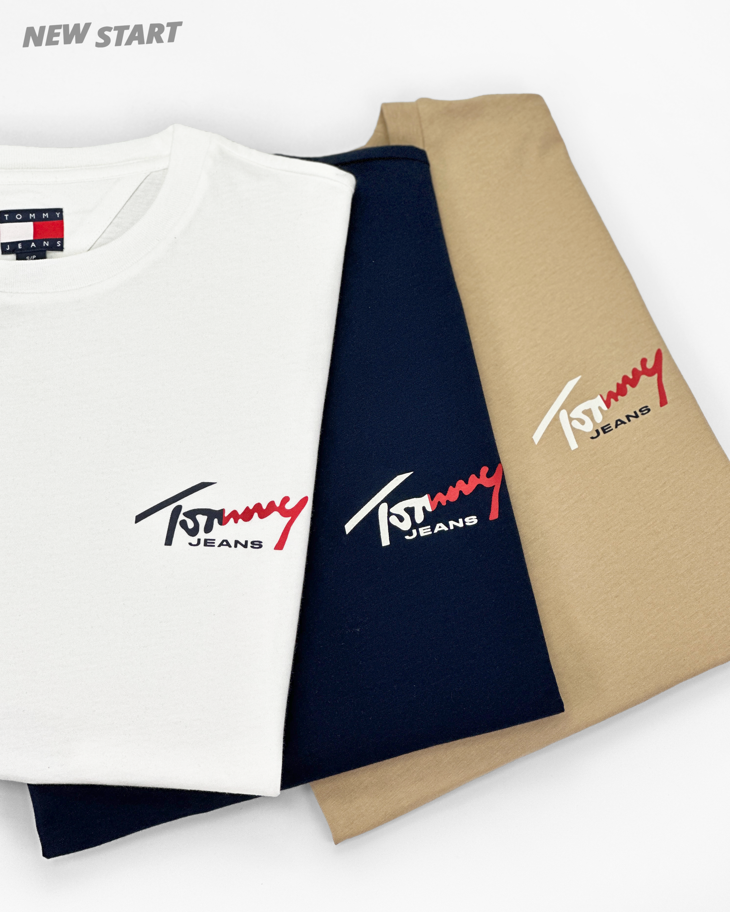Tommy Jeans 雙色草寫小字母 短袖上衣 短T