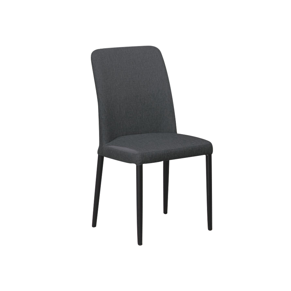 柏蒂家居-喬迪黑色耐磨皮革餐椅/休閒洽談椅-四入組合