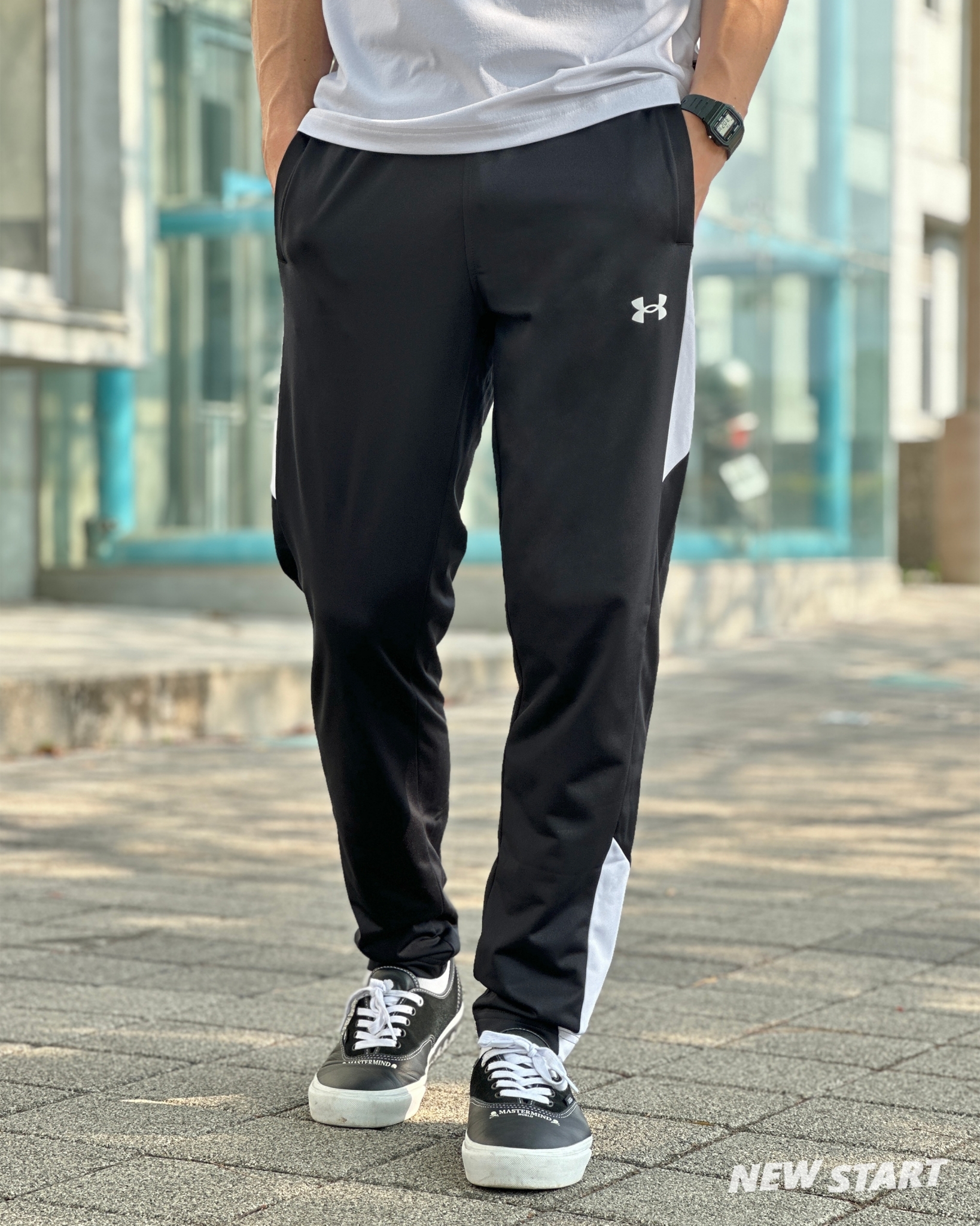 Under Armour UA 側邊拼接 透氣 排汗 運動長褲