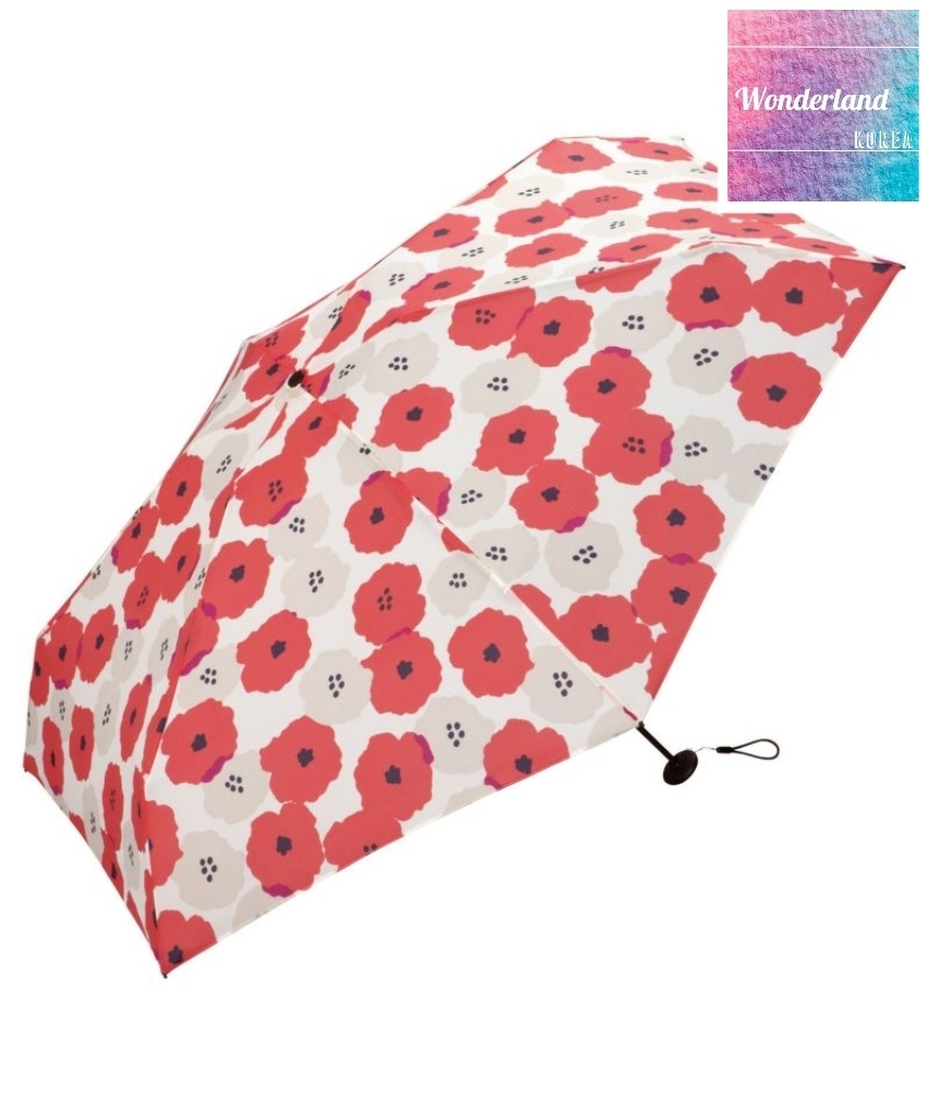 W40 W042240小巧印花摺傘-紅（160g）