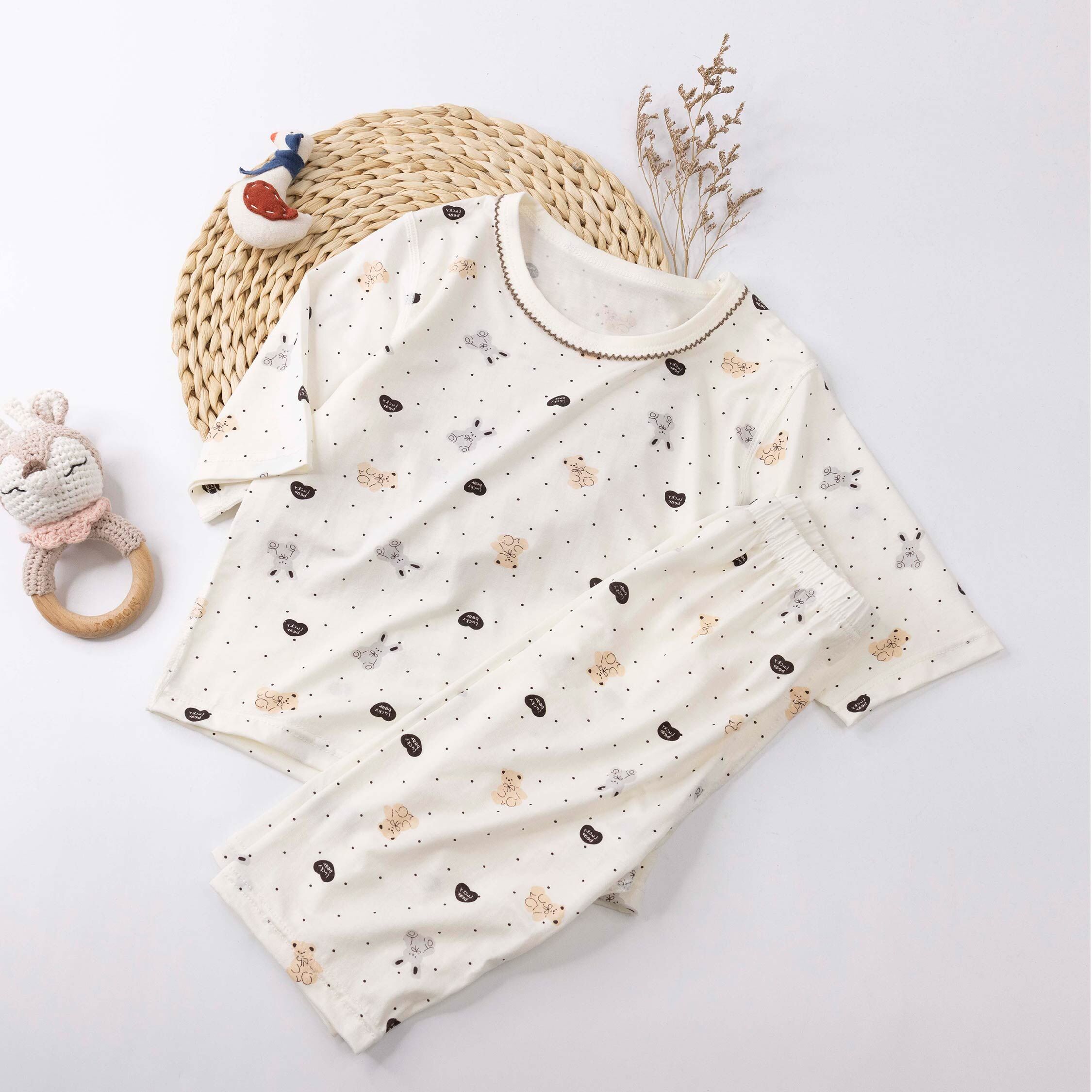 可愛兔兔&熊熊睡衣套裝 (JL6003)