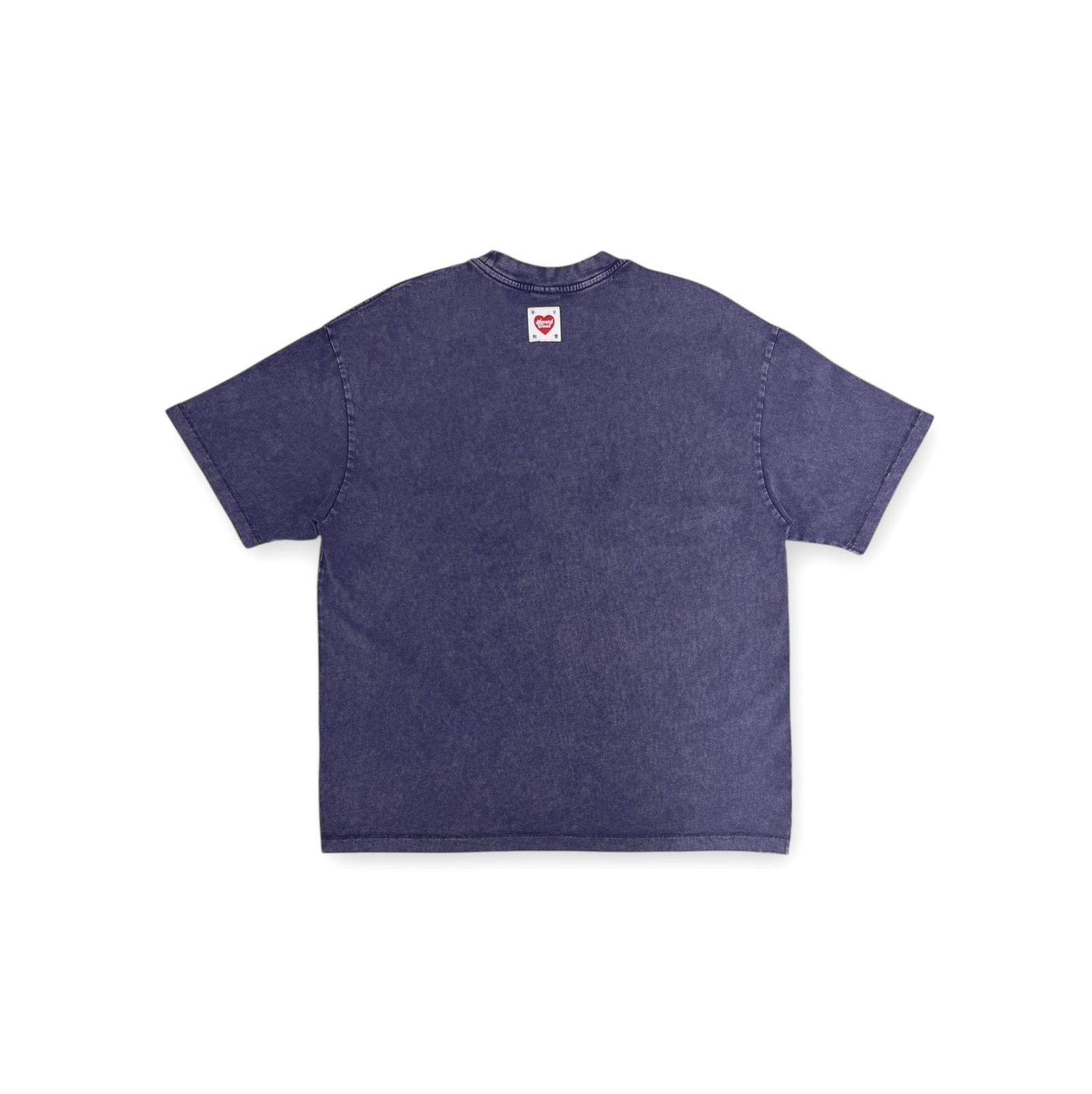 2nd Closet "Peace Lovers Smiley" Washed T-shirt - PURPLE | TE05